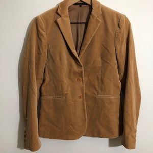 Theory Tan Velvet Blazer Jacket size 4